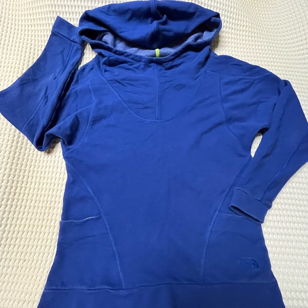 North Face Blue Hoodie Sweatshirt Women’s LG